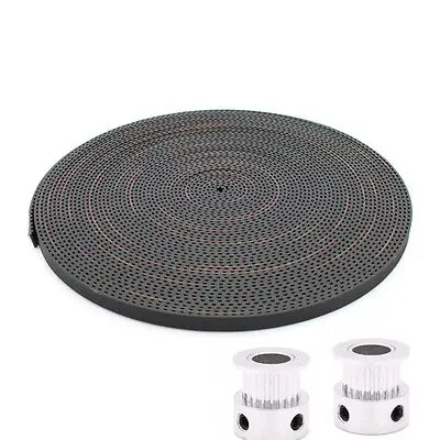

(2)GT2 Timing Pulley 20 Teeth 5mm Bore (1)1M GT2 Belt for 3D Printer REPRAP LXM