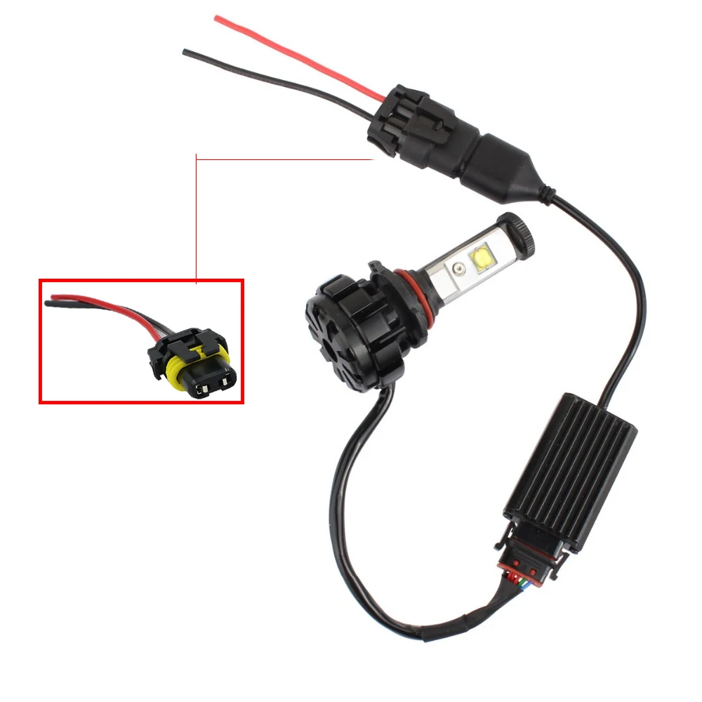 YSY 20 шт 9005 HB3 9007 HB5 H10 гнездовой разъем адаптера W/клеммные контакты HID ксеноновая