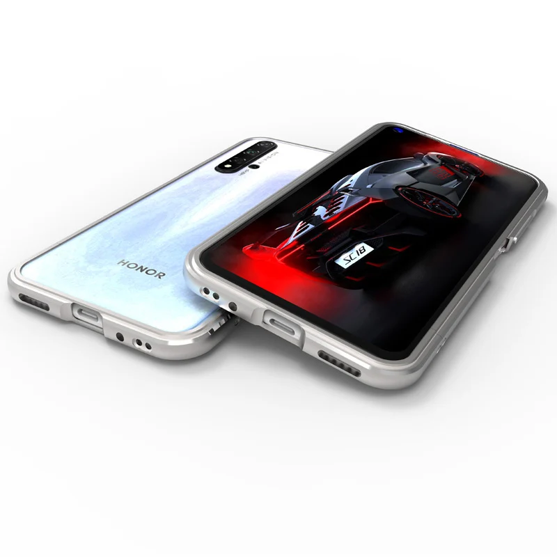 Чехол для huawei Honor 20, глянцевый алюминиевый бампер для телефона, чехол для huawei Honor 20, металлический каркас, защитный чехол s