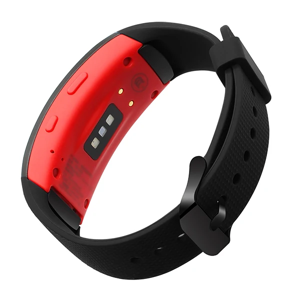 Black Силиконовый резиновый ремешок для часов для samsung gear Fit 2 R360/Fit2 Pro R365, спортивный ремешок, черный ремень с застежкой из нержавеющей стали - Цвет ремешка: Black