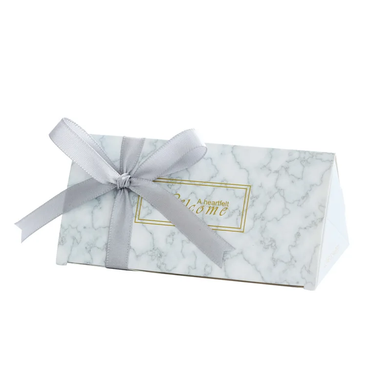 Triangular Brick Paper Candy Box Wedding Gift Boxes for Guests Favors and Gifts Chocolate Party Supplier |