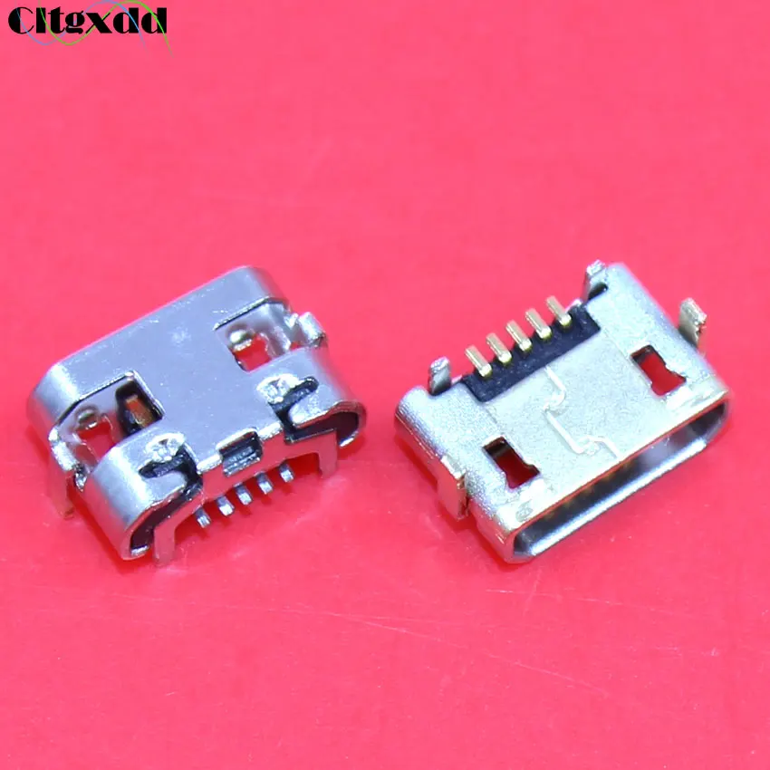 Cltgxdd 20 ~ 200 шт. 5 контактный гнездовой разъем Micro USB зарядное гнездо порт коннектор