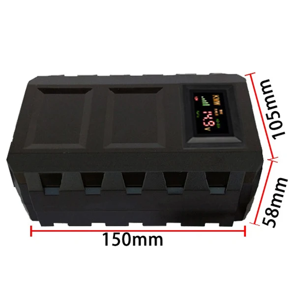 США Plug 12V интеллектуальное зарядное устройство светодиодный цифровой дисплей
