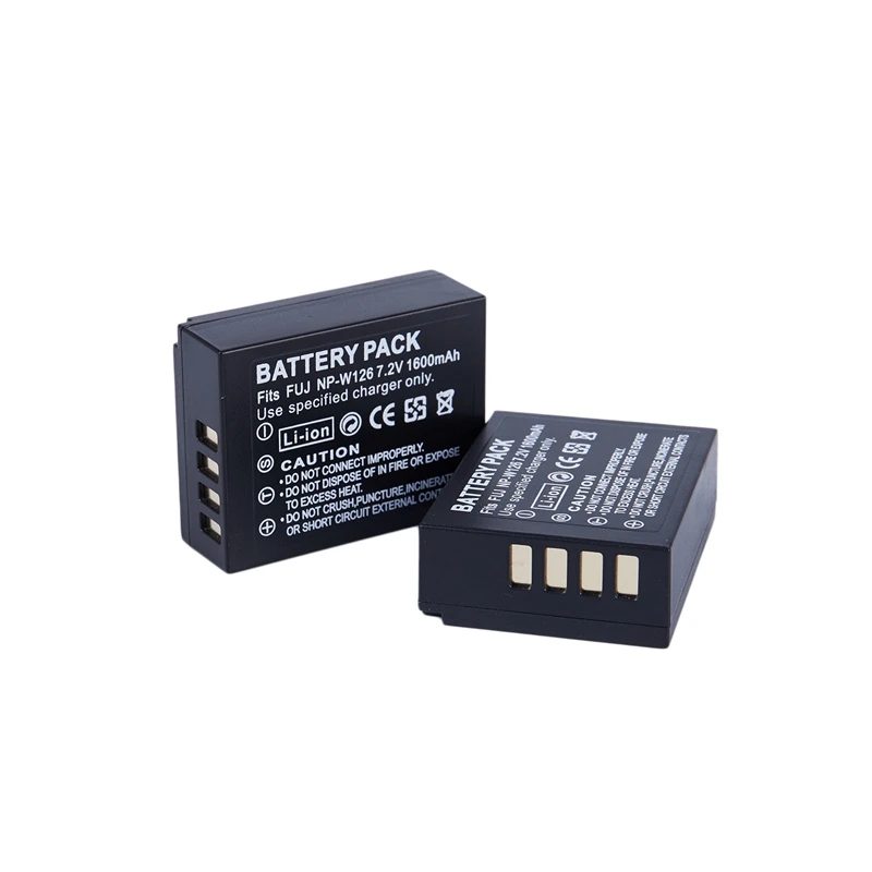 IG-2x 1600 мА/ч NP-W126 W126 батареи для цифровой фотокамеры FUJI X-Pro1 X-E2 FinePix HS50 HS33 HS30EXR черный |