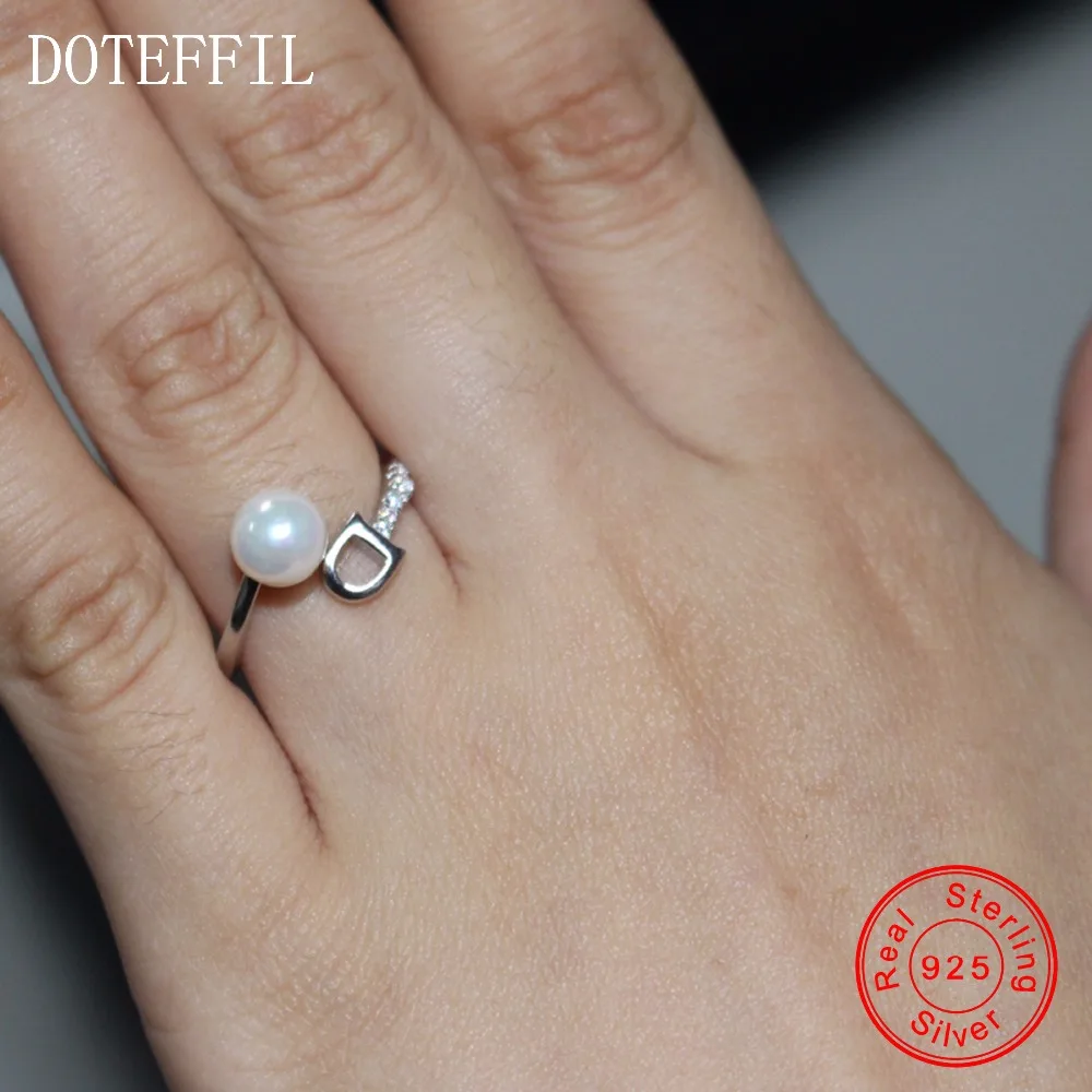 Женское кольцо из серебра 100% пробы с жемчугом|pearl ring|925 silver ringfashion rings women |