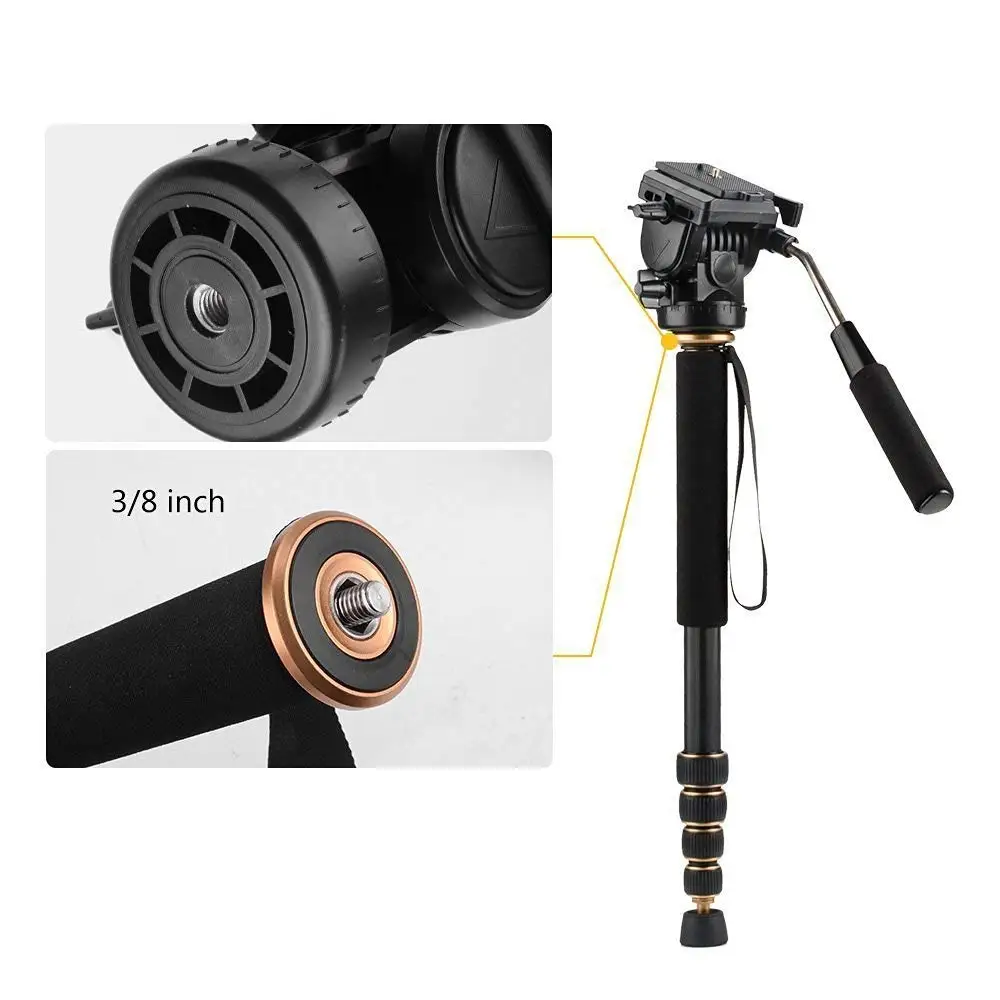 Q188C выдвижной 1630 мм монопод из углеродного волокна для DSLR камеры|Штативы| |