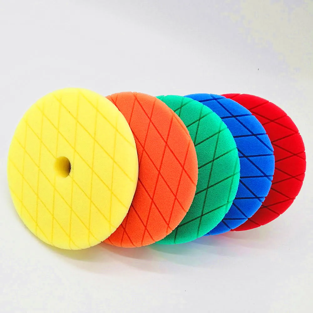 6Inch Diamond Pattern Polishing Pad Car Buffing Pad Auto Car Polish Pad Waxing Sponge Kit