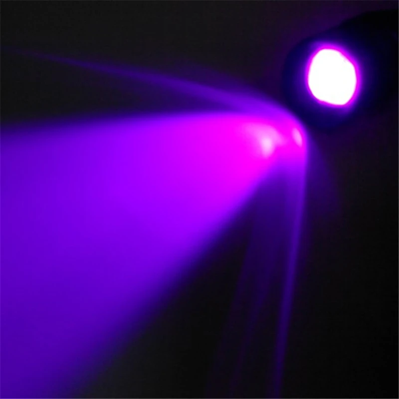BrightFire Mini Aluminum Zoomable Portable UV Flashlight Violet Light LED Torch | Освещение