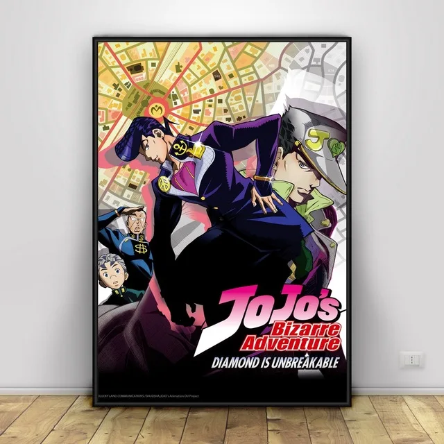 Аниме DIY алмазная живопись JoJo S причудливый приключенческий постер вышивка картина полный квадратный Набор для вышивки крестом мозаика настенная палка - Цвет: Diamond BYBY2713