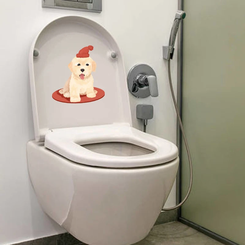 YOJA 20.2*22CM Domestic Pet Dog Toilet Sticker Wall Decal Kids BedRoom Home Decor T3-0661 | Дом и сад