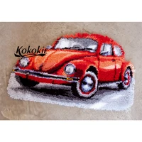 diy tapijt fabric embroidery handwerken knooppakket floor mat diy needle for carpet latch hook kits rug car pattern cushion