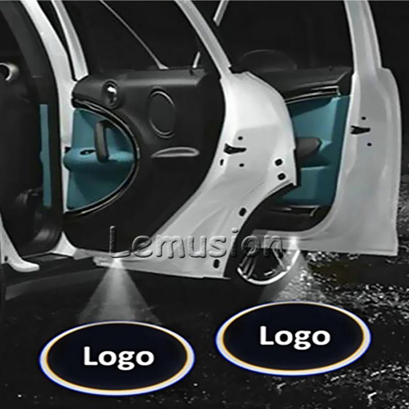 2X Светодиодная лампа освещения подножки двери автомобиля Добро пожаловать свет