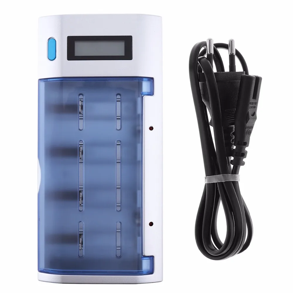 PALO 4 Slots Independent Rechargeable LCD Display Smart Screen Battery Charger for Ni-MH NI-CD AA / AAA SC 9V Batteries | Электроника