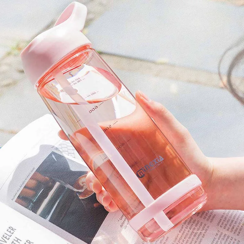 550ml 850ml Water Plastic Bottle Gourde En Plastic Sport Shaker Bottle Protein Shaker Drink Bottle Plastic With Straw Travel