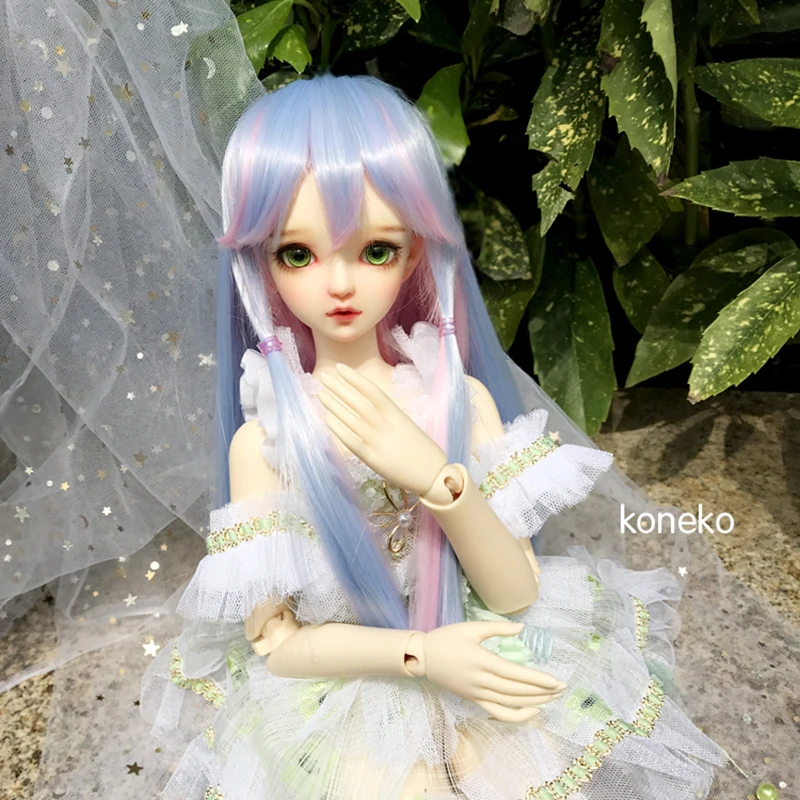 Парик для куклы Allaosify BJD 1/3 1/4 гигантский малыш длинные прямые волосы эльф ветер