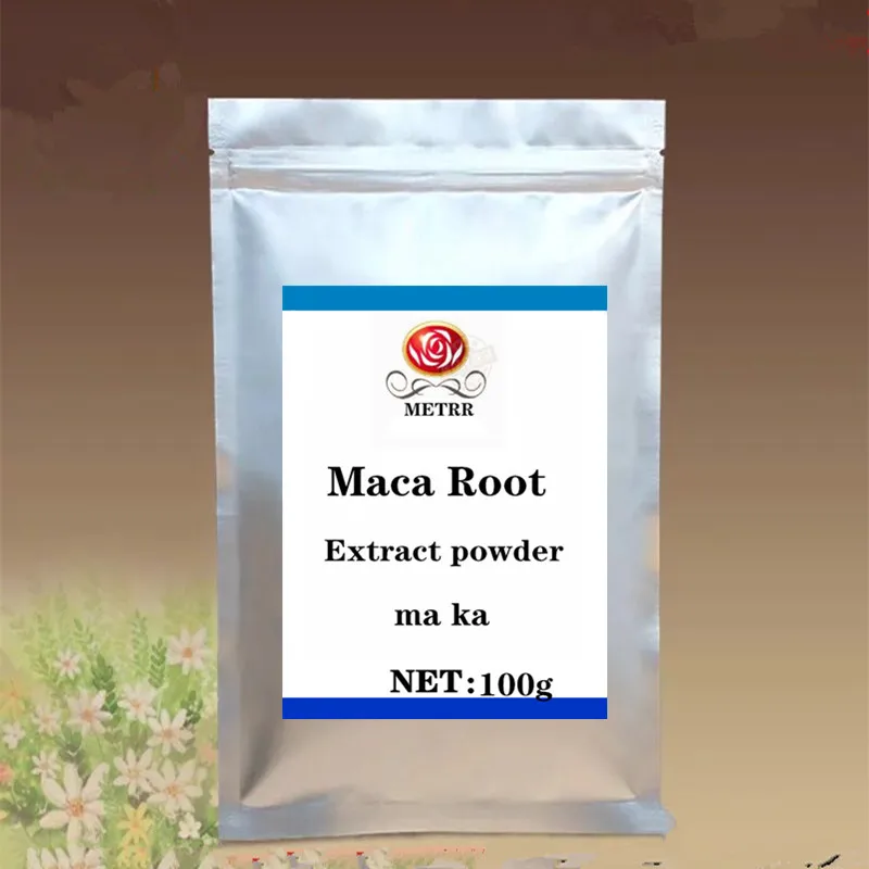 100g Экстракт маки, порошок, 10:1, чистый корень маки, экстракт маки, сексуальная функция, улучшает мужской и женский менопауза - Цвет: 100g