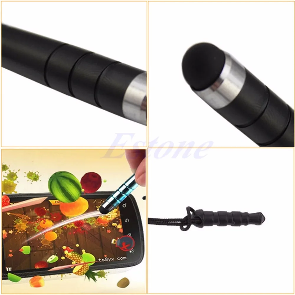 100 шт./лот металлический стилус для емкостного сенсорного экрана iPad iPhone Samsung