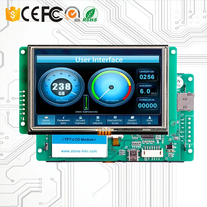 

Programmable 5.0 Inch Intelligent TFT LCD Monitor for Industrial Control