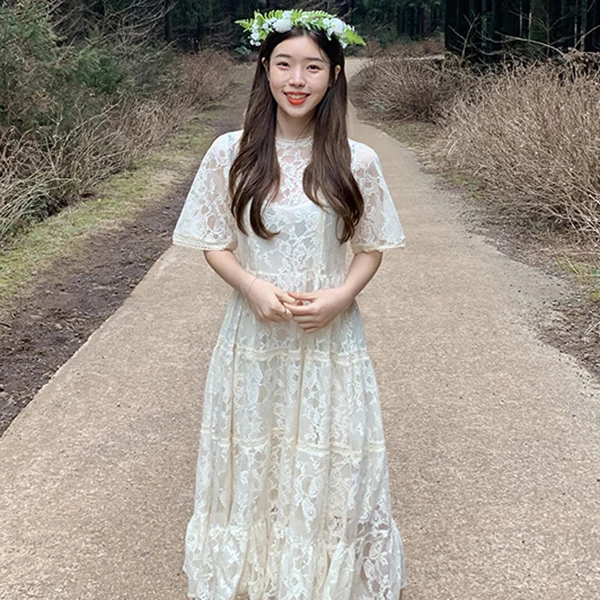 WHITNEY WANG 2019 летнее модное уличная винтажное стильное кружевное платье женское