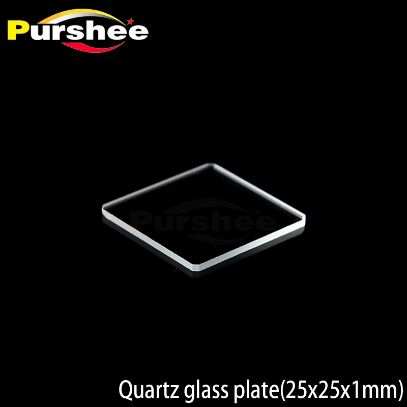 Кварцевая стеклянная пластина (25x25x1 мм)|plate|plate glass |