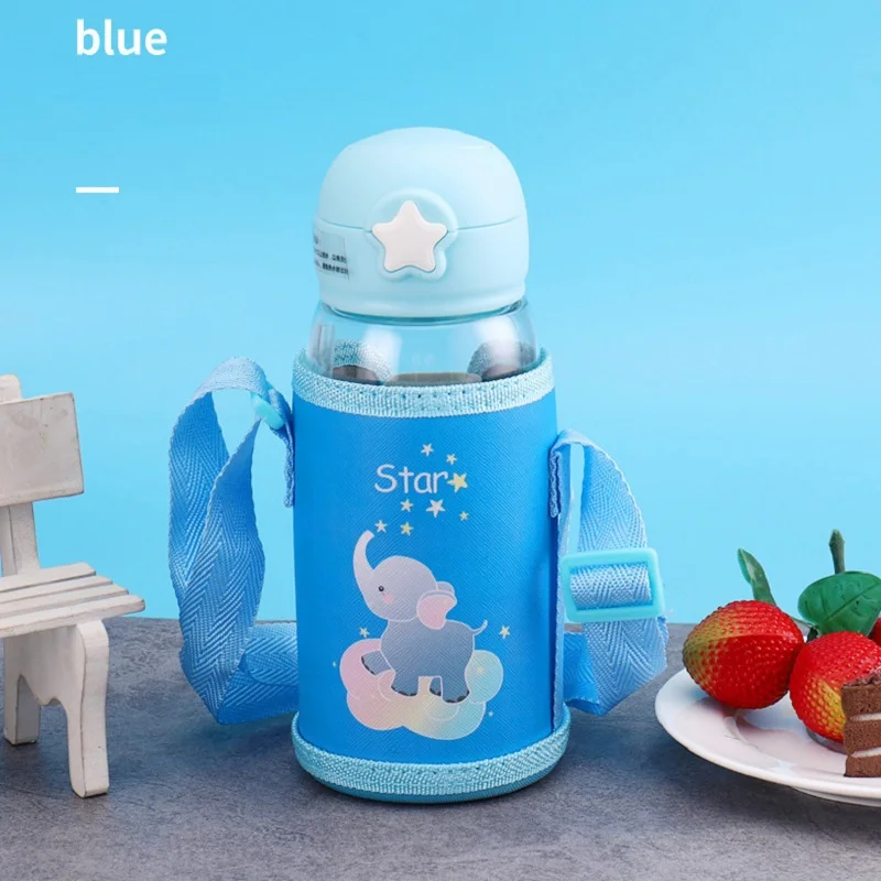 Детская бутылка для воды BPA бесплатная пластиковая чашка с соломинкой детский
