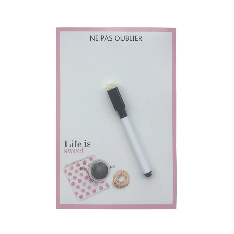 Кухонная печатная сухая стираемая Гибкая магнитная доска/доска для