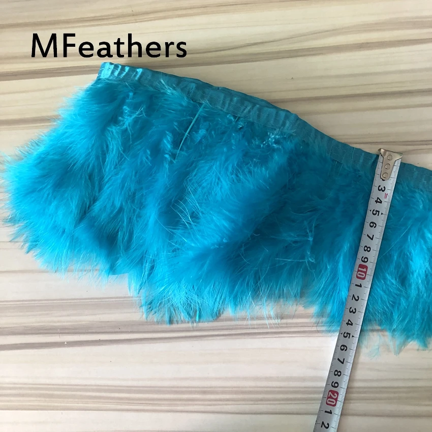 

Wholesale 10meters Natural Fluffy Marabou Feathers Trim Fringe Turkey Feathers for Crafts Ribbon Boa Wedding Decoration Plumas