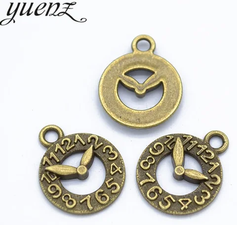 YuenZ 15 шт. серебряных шармов для украшений 18*15 мм