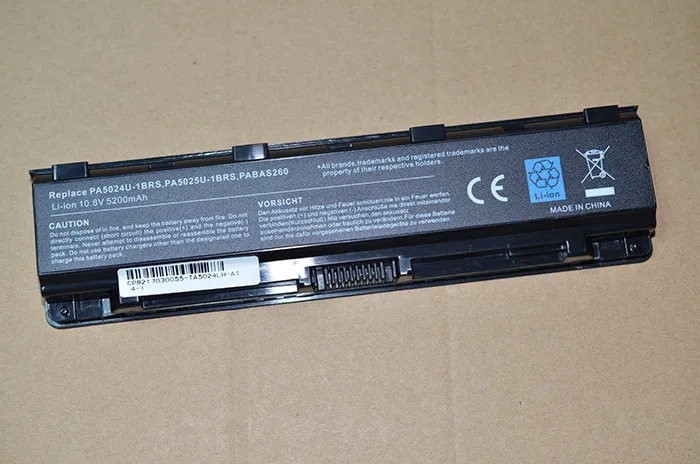 Аккумулятор для TOSHIBA PABAS259 аккумулятор C50 C800 C805 C840 C850 C870 L70 L800 L805 L830 L840 | Компьютеры и