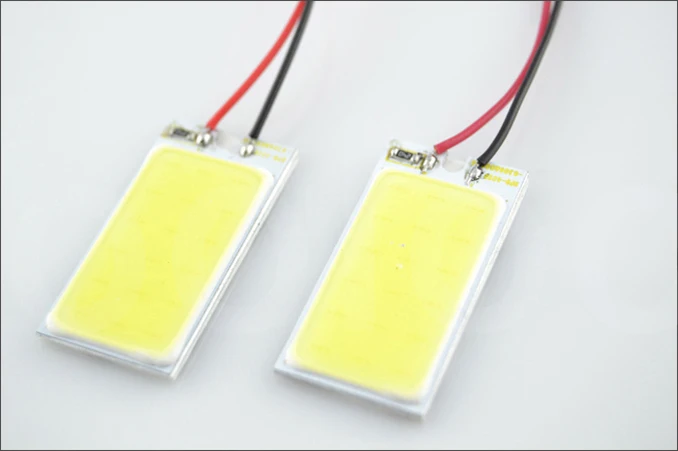 2 комплекта COB Chip 18 SMD СВЕТОДИОДНЫЙ купольный светильник для чтения внутри