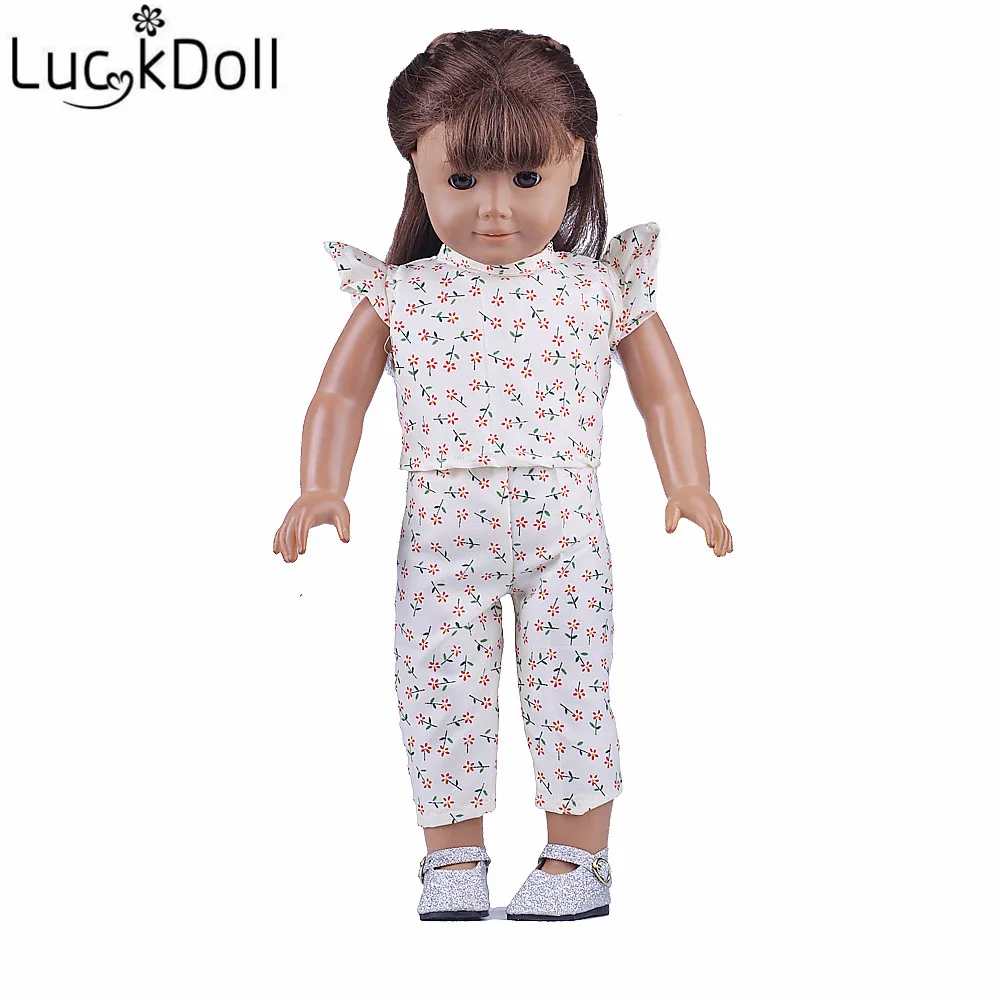 LUCKDOLL Новая повседневная одежда разных стилей подходит для 18 дюймов американская