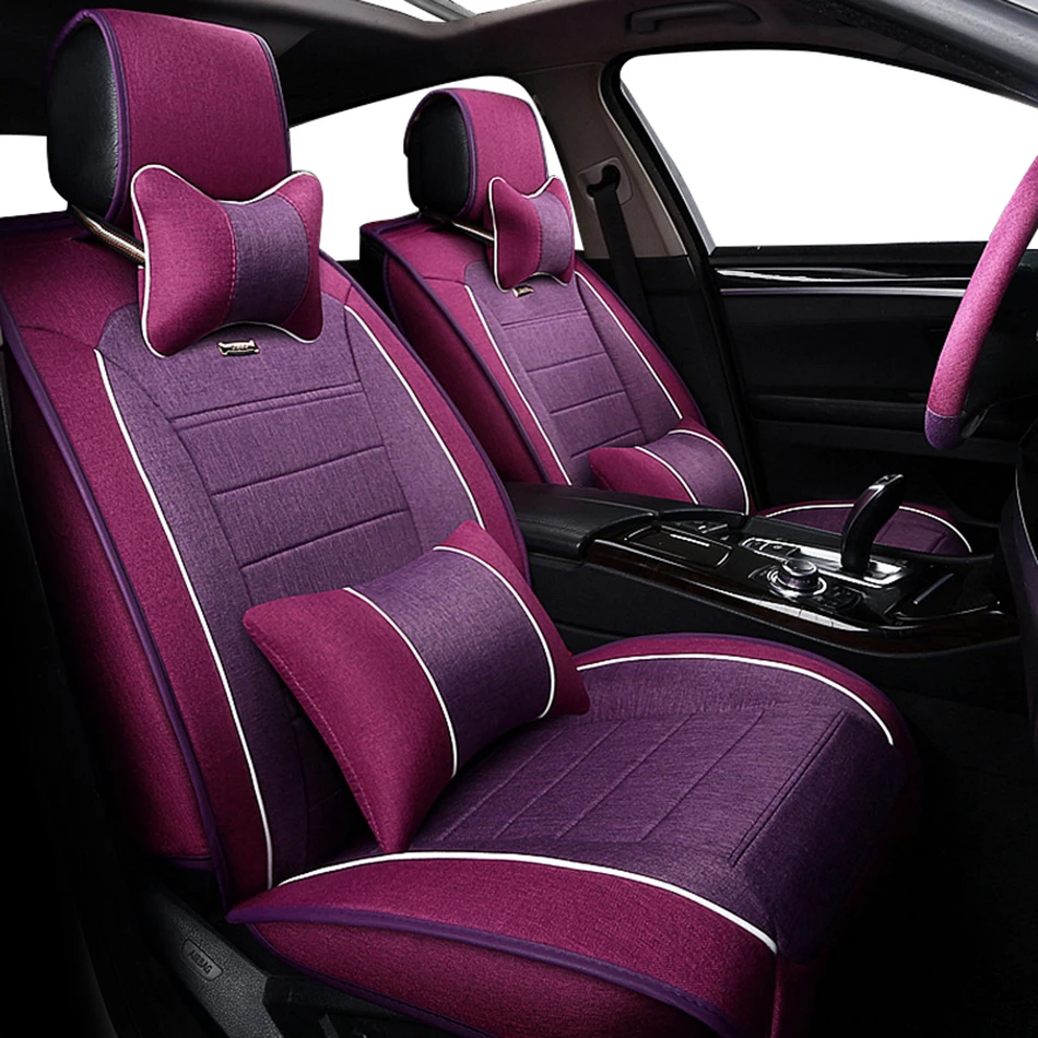 KADULEE льняная Автомобильная крышка сиденья для honda civic 2006-2011 cr-v accord 7 city FIT автомобильные аксессуары Чехлы для автокресла автостайлинг