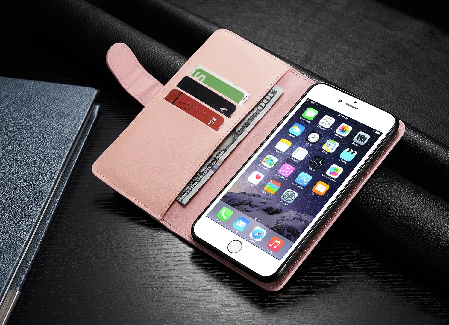Многофункциональный кошелек на молнии, откидной кожаный чехол для IPhone XR XS MAX, чехол на магните, съемный чехол на застежке для IPhone 6, 7, 8