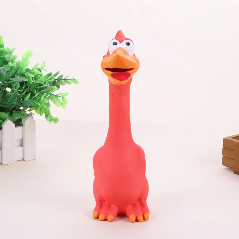 1 шт. игрушка для собак Щенок кричащая резиновая курица игрушка для собак латексный пищалка Жевательная дрессировка товары для домашних животных