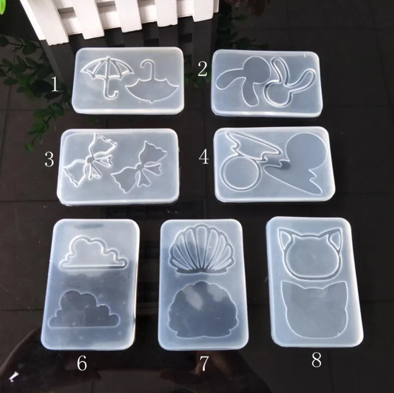 Разнообразные силиконовые формы в форме зонта бабочки прессформы из зыбучей