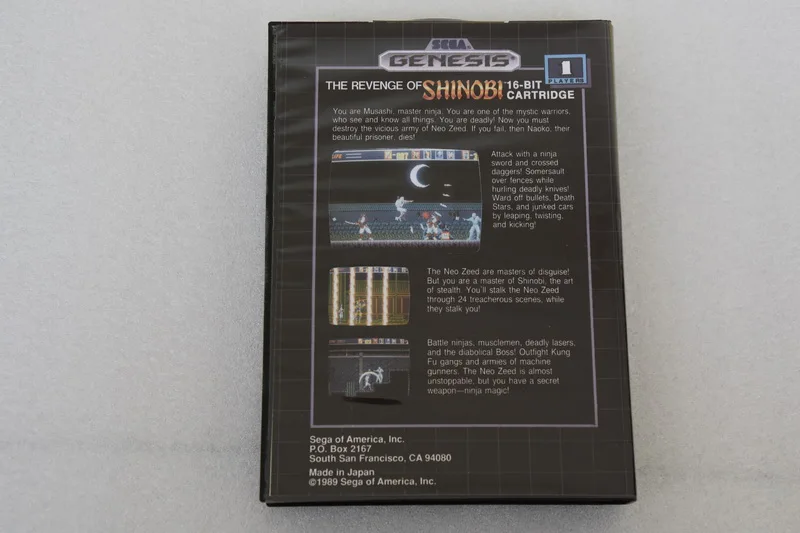 Картридж для видеоигр Sega Megadrive Genesis Месть SHINOBI | Электроника