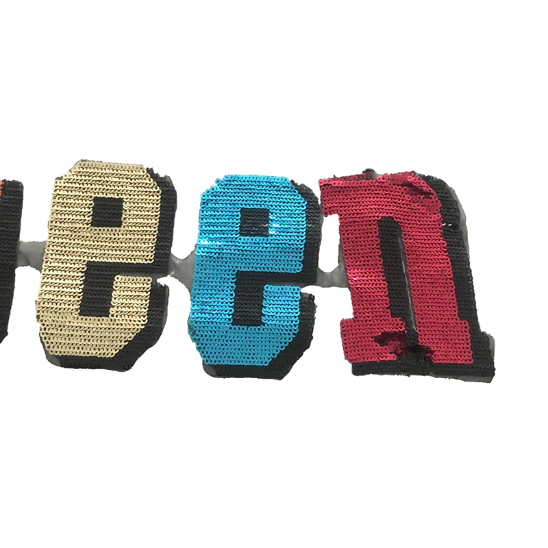 3 шт./лот цветные наклейки с блестками для одежды Q queen аппликация с блестками для одежды