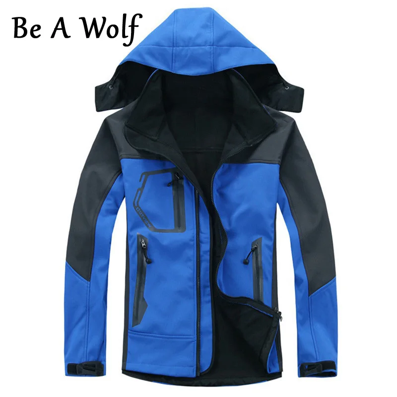 Be A Wolf Softshell Hiking Jackets Men Clothing Waterproof Outdoor Sports Fishing Clothing Camping Skiing Jacket Windbreaker 201