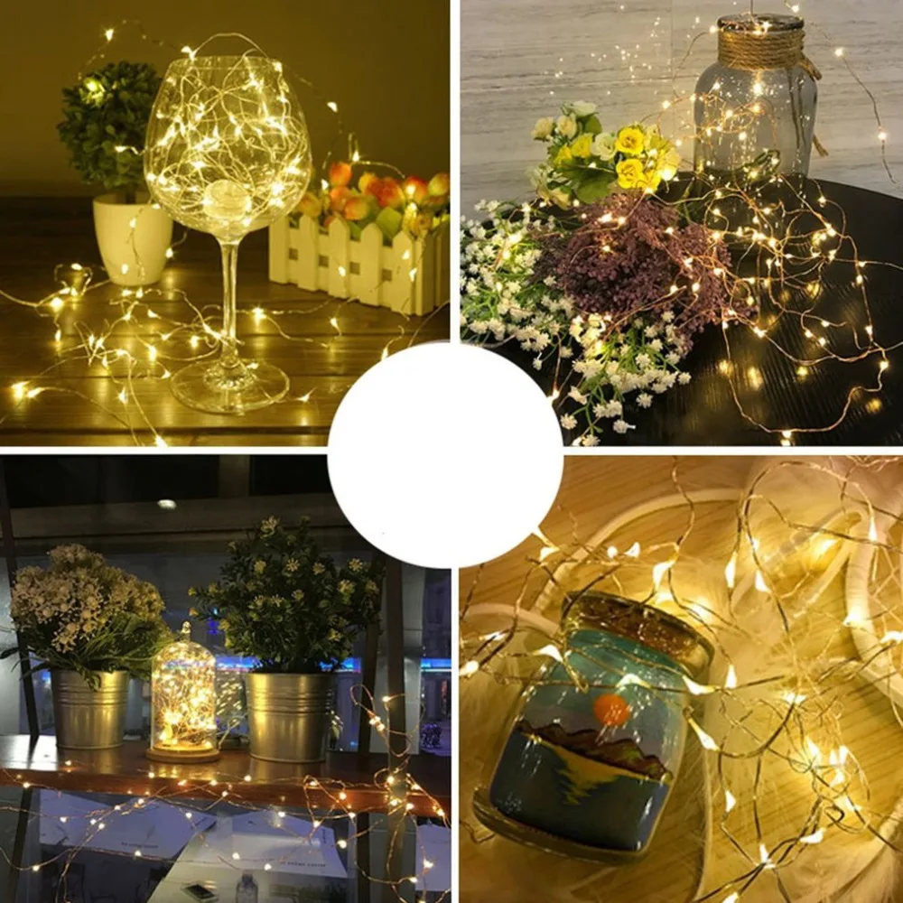 20 LED Battery Powered String Lights 2M Fairy for Christmas Party Decoration Holiday Birthday Gift | Освещение