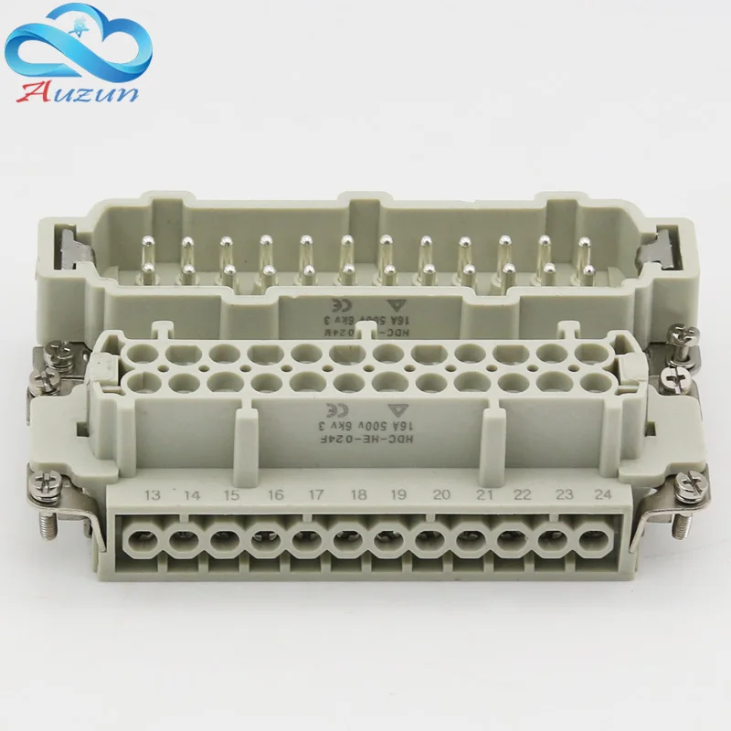 

24 core Heavy duty connector HDC-HE-24 The male connector and the female connector 16A500V Aviation plug core