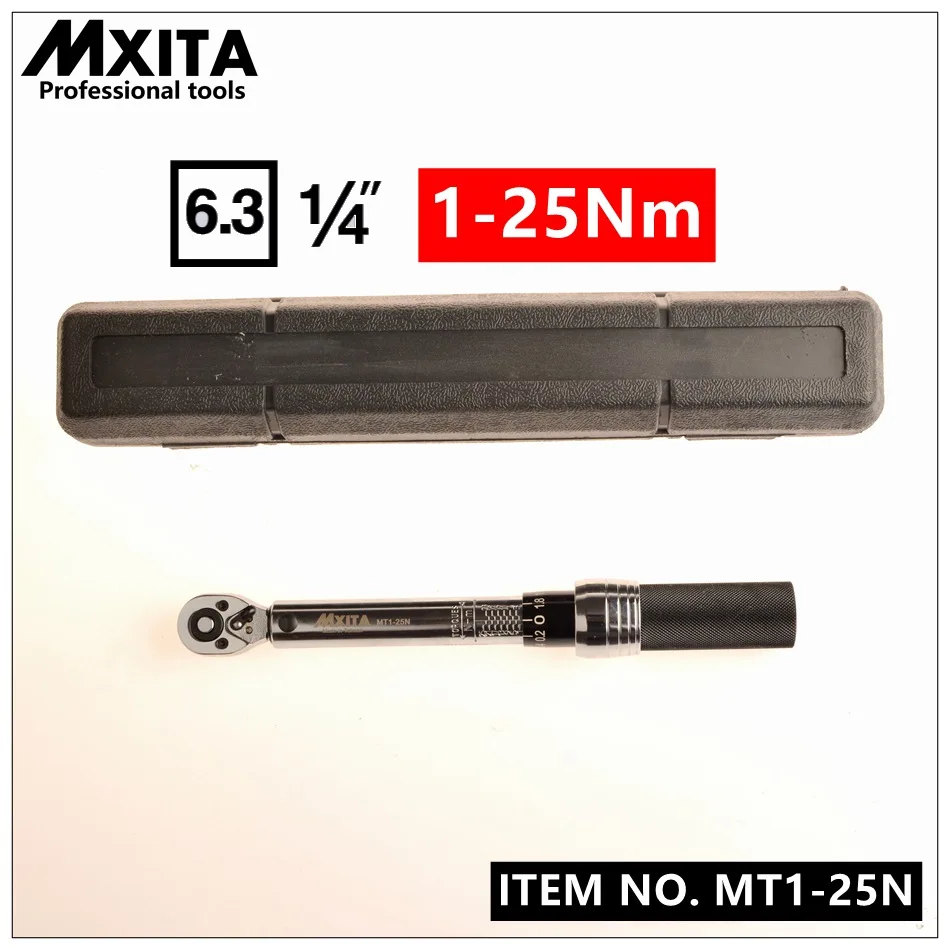 Профессиональный динамометрический ключ MXITA с диагональю 1/4 дюйма 1 25 нм точность