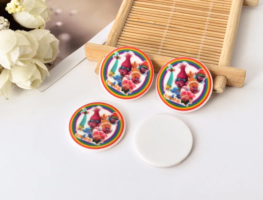 Каваи мультфильм фигурка троллей Поппи принцесса украшение дома плоский задний