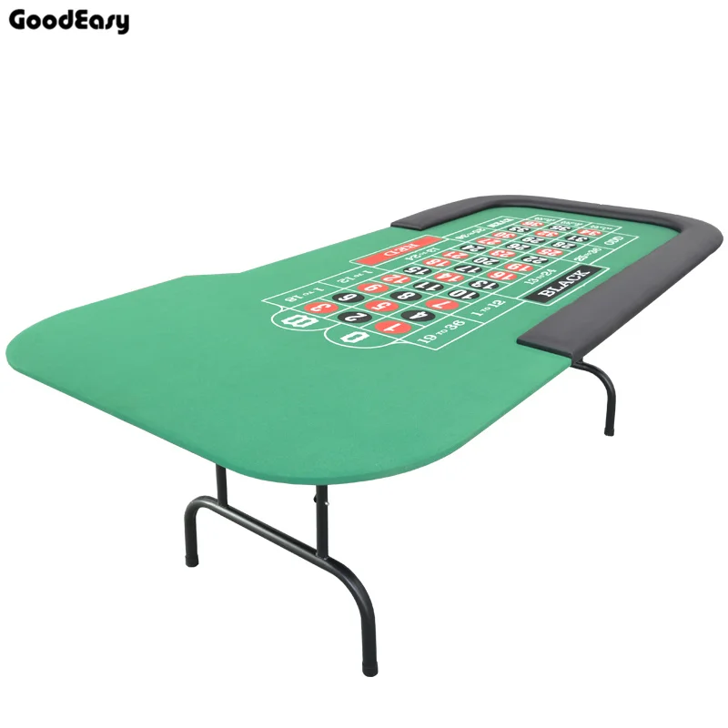 

-Roulette Table Casino Foldable Table Texas Hold'em Poker Indoor Board Game Chip Accessory Factory Price