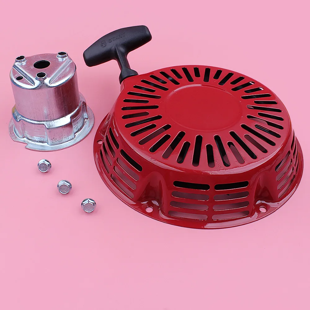 Recoil перемотка тяга стартера фланец Кубок Болт Комплект для Honda GX340 GX390 11HP 13HP GX 340 390 газонокосилка Замена двигателя Запасные части