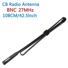ABBREE 27 МГц BNC штекер радиоантенна для рации Kenwood ICOM Motorola Cobra Midland Uniden