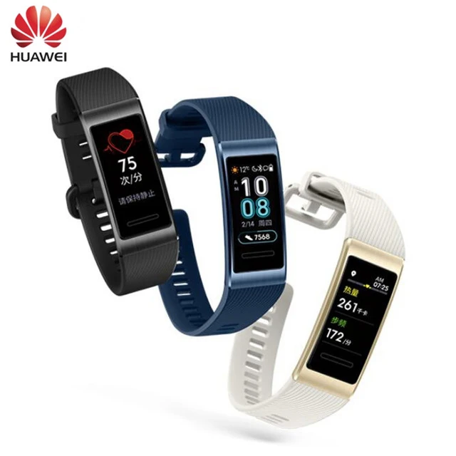 Huawei Band 3 Pro браслет gps металлическая рамка Amoled полноцветный дисплей сенсорный