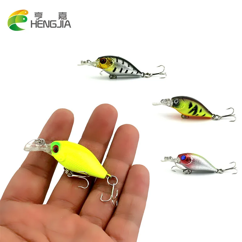 HENGJIA 1 шт. мини приманка рыболовная воблер бас наживка pesca жесткие рыболовные
