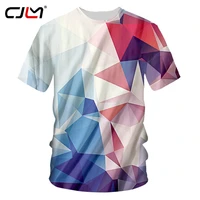 cjlm hot men tshirt 3d creative geometric printed homme casual t shirts o neck men t shirts regular partner fitness tees tops
