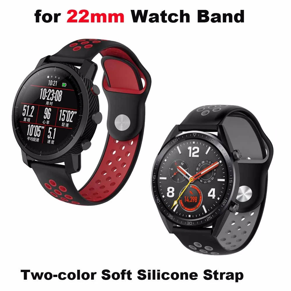 20 мм/22 мм Браслет Для Xiaomi Amazfit Bip ремешок GTS GTR 42 наручных 47 Темп Stratos 2