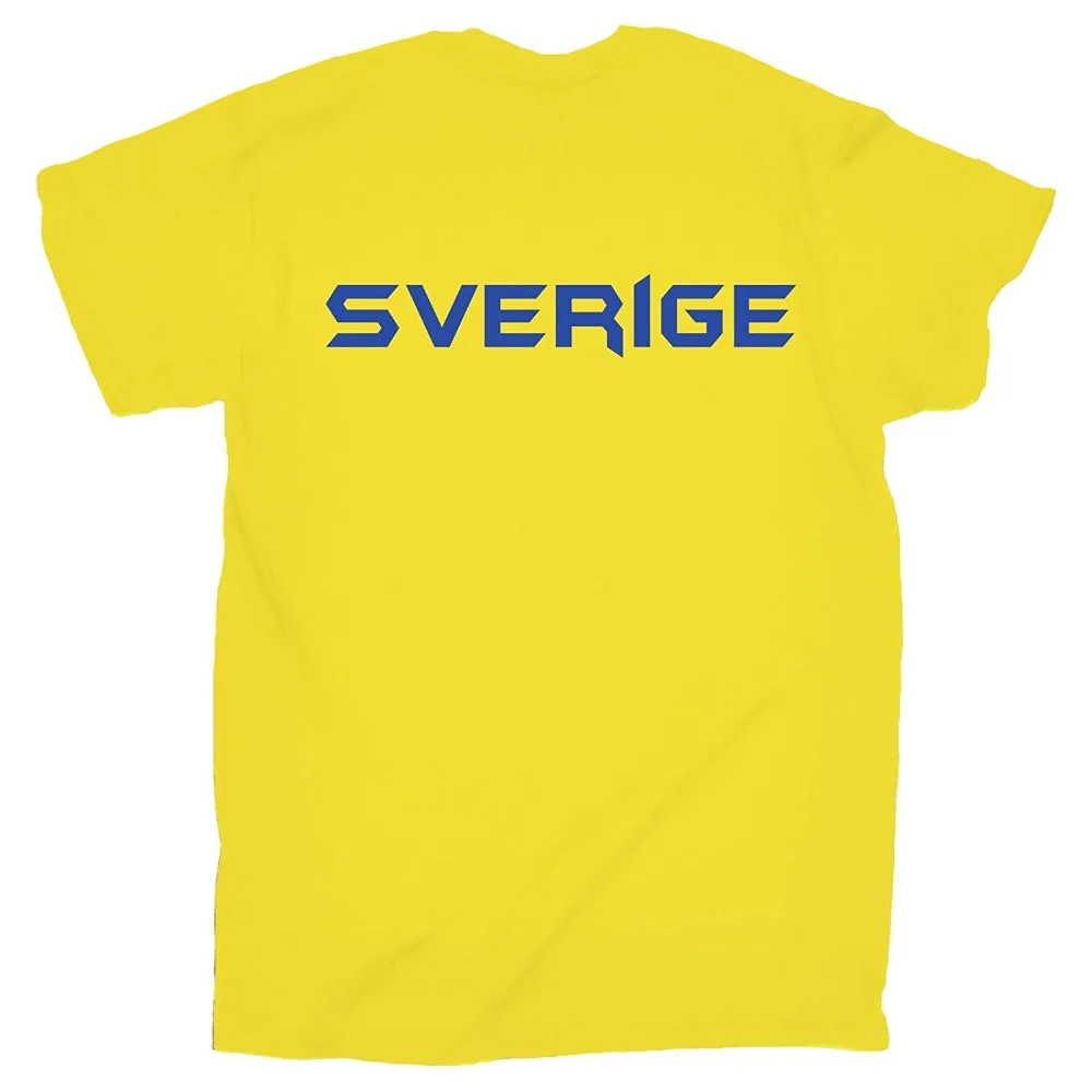 Футболка с надписью шведского фаната Sverige футболка флагом Мужская для футбола